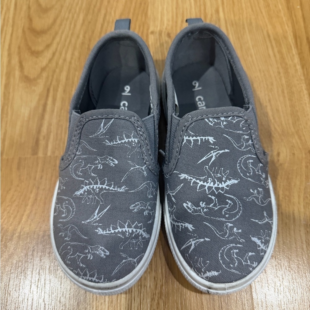 Toddler Dinosaur Slip-On Sneakers (Size 9)